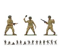Airfix Set de figuras A02711V Paracaidistas EE. UU. WWII, accesorios para kit de modelismo +8