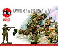 Airfix Model Figures Set, A02718V Infantería británica de la Segunda Guerra Mundial, Accesorios para Kit de construcción de Modelos, Kits de Modelos de plástico para Adultos y niños Mayores de 8 años