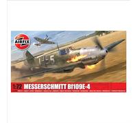 Airfix Set, A01008B Messerschmitt Bf109E-4 Building Kit, Kits de avión plástico para Adultos y niños Mayores de 8 años, el Juego Incluye bebederos y calcomanías, Modelo a Escala 1:72, Color, Small