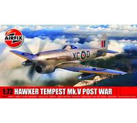 AIRFIX - Model Set, A02110 Hawker Tempest Mk.V Kit de construcción de modelos de posguerra, Kits de avión modelo de plástico para adultos y niños mayores de 8 años, el juego incluye bebederos