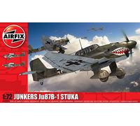 Airfix Model Set, A03087A Junkers Ju87 B-1 Stuka Model Building Kit, Kits de avión Modelo de plástico para Adultos y niños Mayores de 8 años, el Juego Incluye bebederos y calcomanías