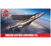 Airfix Model Set, A04054A Kit de construcción de Modelo English Electric Lightning F2A, Kits de avión Modelo de plástico para Adultos y niños Mayores de 8 años, el Juego Incluye bebederos