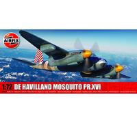 Airfix Model Set, A04065 de Havilland Mosquito PR.XVI Model Building Kit, Kits de avión Modelo de plástico para Adultos y niños Mayores de 8 años, el Juego Incluye bebederos y calcomanías