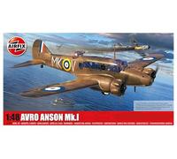 Airfix Model Set, A09191 Avro Anson MK.I Model Building Kit, Kits de avión Modelo de plástico para Adultos y niños Mayores de 8 años, el Juego Incluye bebederos y calcomanías, Modelo a Escala 1:48