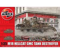 Airfix Model Set, A1371 M-18 Hellcat Model Building Kit, Kits de Tanques Modelo de plástico para Adultos y niños Mayores de 8 años, el Juego Incluye bebederos y calcomanías, Modelo a Escala 1:35