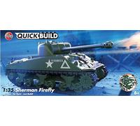 AIRFIX QUICKBUILD Model Tank Kit, J6042 Sherman Firefly Tank Building Kit para niños a Partir de 6 años, Juguetes de construcción para niños y niñas, fabricación de Modelos sin Pegamento