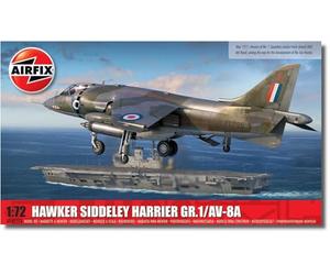 AIRFIX Vintage Classics Set, A04057A Hawker Siddeley Harrier GR.1/AV-8A, Kits de Aviones Modelo de plástico para Adultos y niños Mayores de 8 años, el Juego Incluye 114 Piezas