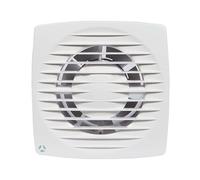 Airflow Aura 100HT Extractor de Baño - Sensor de Humedad (60-90% RH) con Temporizador, Silencioso 26 dB, IPX4, Caudal 50 m³/h, Conducto 100mm