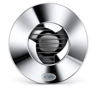 Airflow iCON 15 Cubierta de Extractor de Baño en Elegante Cromo | Transforme su Baño con Estilo de Diseño