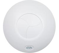 Airflow iCON 15 Ventilador Extractor con Temporizador - Obturador Iris Patentado, Auto Apertura/Cierre, Silencioso 28,8 dB, 19 l/s, 100 mm, Temporizador 1-30 Min, Garantía 3 Años