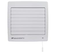 Airflow Maxivent 150 MM con Temporizador, Extractor Silencioso y de Baja Energía con Persiana Automática, 72 L/s, 28W, Montaje en Pared o Techo, Temporizador Ajustable, Garantía 3 Años