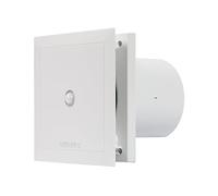 Airflow QT100MST Extractor Baño con Sensor Movimiento y Temporizador 15 Min, 100 mm, Fabricado en Alemania, 25 dB, 2 Velocidades, QuietMark, 5/9 W, Garantía 3 Años