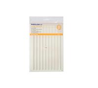 Airflow® Rejilla de Ventilación con Lamas - Rejilla de Aire de Plástico Blanca con Apertura/Cierre y Mosquitera Integrada - 250 mm x 174 mm - Superficie Pintable - Apta para Uso Interior y Exterior