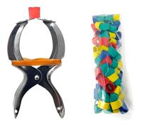 AirFly Bandas de goma de cangrejo, garra de langosta, protegen langostas y cangrejos, silicona segura para cocinar y cumplir con la FDA, tamaño 1 x 0.5 pulgadas, fabricado en Estados Unidos