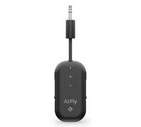 AirFly Pro 2 - Adaptador Bluetooth para avión, par 2 AirPods o Auriculares inalámbricos - Transmisor y Receptor Bluetooth AUX de 3,5 mm para Coches, Barcos, Cintas de Correr, televisores, Esenciales