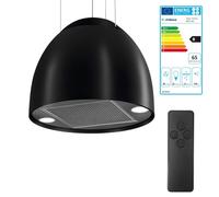 Airforce New Moon Campana Umlufthaube Con Control Remoto Ø 45CM Redondo Negro