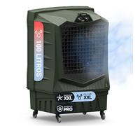 AirForce100 Climatizador Evaporativo Industrial, 100L, Portátil con Ruedas, Naves Industriales y Grandes Espacios, Caudal de aire de 13.000 m³/h, 325W, Más potencia con Menos consumo, Cobertura 100m²