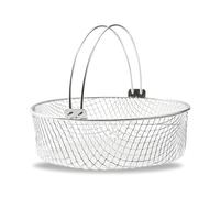 airFry Crisper Basket- Stainless Steel Mesh Basket, Large Capacity Oven Fryer, Removable Handle, Durable Design With Quick Access | airfryerReplacement BasketWith Versatile Cooking Use For Oven S