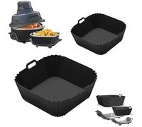 Airfryer Accesorios para Ninja CRISPi FN101EU Air Fryer 2 Piezas Molde de Silicona para Ninja Crispi Accesorios, 3,8 L y 1,4 L, Reutilizable Airfryer Silicona, Ninja Crispi Accessories