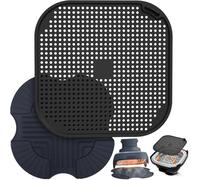 Airfryer Accesorios para Ninja CRISPi FN101EU Airfryer Protector contra salpicaduras + Alfombrillas de silicona para accesorios Ninja Crispi, molde de silicona reutilizable para lavavajillas