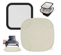 Airfryer Accesorios para Ninja CRISPi FN101EU: GEEKHOM 1 x acero inoxidable malla fina protección contra salpicaduras + 1 x base de silicona resistente al calor para Ninja freidora de aire caliente
