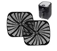 Airfryer con tapete de silicona: 2 piezas de revestimiento cuadrado reutilizable, almohadillas fuertes resistentes al calor, tapetes de cocina flexibles y fáciles de limpiar para uso en cocina |