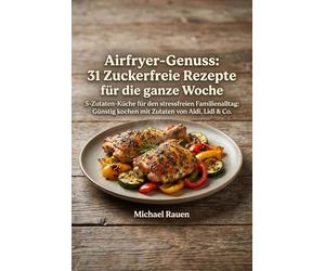 Airfryer-Genuss: 31 Zuckerfreie Rezepte für die ganze Woche: 5-Zutaten-Küche für den stressfreien Familienalltag: Günstig kochen mit Zutaten von Aldi, Lidl & Co. (Heißluft-Helden)