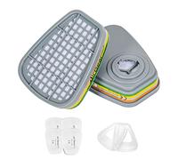 AirGearPro F-500 ABEK1-P2 Filtros para Máscara Respiratoria Reutilizable G-500/M-500/G-750, Antipolvo, Antigas para químico, industrial, pintura, bricolaje, lijado
