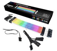 airgoo ARGB - Cable de extensión de 24 pines, cable de extensión de alimentación RGB direccionable con tubo de silicona suave difusa LED, para Corsair Commander Core XT, para Corsair Lighting Node