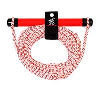 Airhead Heavy Duty Tow Harness Kwik tek AHSR-1EVA Cuerda de esquí de 75 pies, 1 sección con Mango de EVA, Unisex, Rojo y Blanco, Talla única