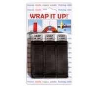 AIRHEAD Wrap It Up - Juego de 3 organizadores de cables (negro)