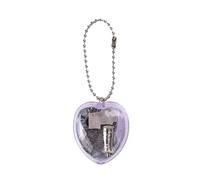 AIRHSKWI Elegante caja de música en forma de corazón, diseño romántico, para colgar en bolsa para el día de San Valentín o cumpleaños, Aleación de acero, pluma, tela