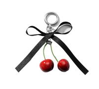 AIRHSKWI Llavero colgante para bolso con bonito diseño de lazo para mujeres y adolescentes elegantes, Aleación de zinc/cinta/espuma