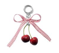 AIRHSKWI Llavero colgante para bolso con bonito diseño de lazo para mujeres y adolescentes elegantes, Aleación de zinc/cinta/espuma