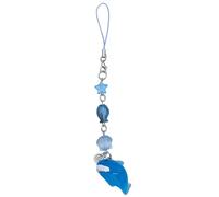 AIRHSKWI Llavero con dije de concha y estrella de pez para mujer, bolso, mochila, adorno para llaves de coche, joyería, tela/plumas