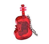 AIRHSKWI Pequeño colgante de caja de música de violín, elegante adorno para colgar, caja de música vintage, llavero colgante adecuado para los amantes de la música, Aleación de acero, pluma, tela