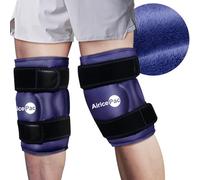 AiricePac Paquete de 2 paquetes de hielo para aliviar el dolor de rodilla, envoltura de hielo de gel reutilizable para lesiones, hinchazón, cirugía de reemplazo de rodilla, terapia de compresión fría