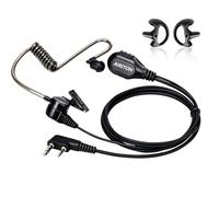 Airiton Walkie Talkie - Auricular con micrófono para Walkie-Talkie de 2 pines con micrófono compatible con Kenwood, Retevis, Baofeng BF-F8HP PRO, AR-152, AR-5RM, UV-5R MINI, DM-32 Radio bidireccional