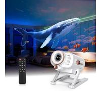 AIRIVO Proyector cinematográfico de estado de ánimo, proyector de galaxia 3D con 60 escenas 3D en movimiento y altavoz Bluetooth, luz nocturna de planetario para decoración de habitación, regalos para