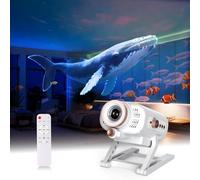 AIRIVO Proyector de galaxia 3D, proyector de estrellas de 60 escenas dinámicas con altavoz Bluetooth y temporizador de apagado automático de 1/2/4 horas, proyector de luz nocturna con control remoto