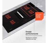 Klarstein Campana Extractora Cocina 90cm, Extractor con Filtros Anti Grasa para Lavar en Lavavajillas, Campanas Extractoras con Flujo Aire 750m³/h Airflow, Extractores Cocinas