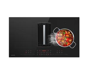 AirJet FlexPro 90cm Placa de Inducción con Extractor Integrado Negro