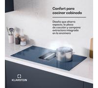 AirJet FlexPro Placa de Inducción con Extractor Integrado Antracita