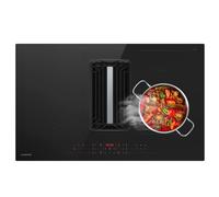 Klarstein Airjet Placa De Inducción Con Extractor Integrado - 12 Kw, Boost 750 M³/H, A++ Eficiencia, 9 Niveles, Control Táctil, Motor Silencioso 58 Db, Filtros De Aluminio Y Carbón, Negro