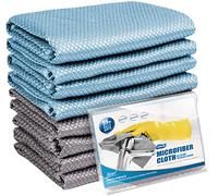 Airlab 8X Nano Paños de Limpieza Magico, Bayetas de Microfibras para Cristales sin Rayas, Trapo Balletas para Cocina Coches Automóviles Ventanas Vidrios Espejos Grifos Baño, 40 x 30 cm