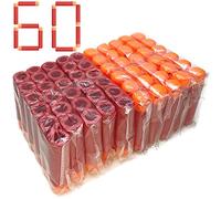 Airlab Balas Dardos para Nerf Mega, 60 Piezas 9,5 cm Recarga Munición de Espuma para Nerf N-Strike Elite Mega Serie Armas y proyectiles de Juguete, Rojo