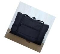 Airlines - Bolsa de viaje plegable de 45 x 30 x 13 pulgadas, resistente al agua, bolsa de equipaje de mano, bolsa de fin de semana, bolsa de noche para mujeres y hombres, 20 L (negro), Black