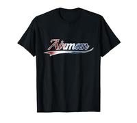 Airman USA Patriotic Red White and Blue Distressed Graphic Camiseta