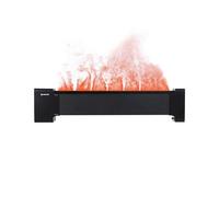 AIRMATE Radiador Eléctrico de Bajo Consumo de 113 cm, con Efecto llama y Humidificador Panel LED Calentamiento Rápido y Silencioso 2000W Chimenea Eléctrica Decorativa, Ideal Para el Hogar y La Oficina
