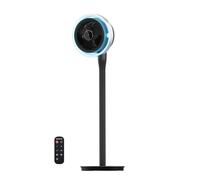 AIRMATE Ventilador de Pie Silencioso con Luz, Ventiladores de Pie Hurricane, Ventilador Oscilante 120°/90°/60° Pantalla LED 16 Velocidades 12H Timer Control Remoto Dormitorio Hogar Oficina 30dB, 120cm